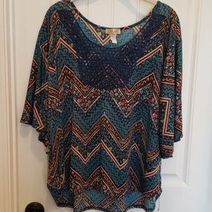 Women's plus size boho top
